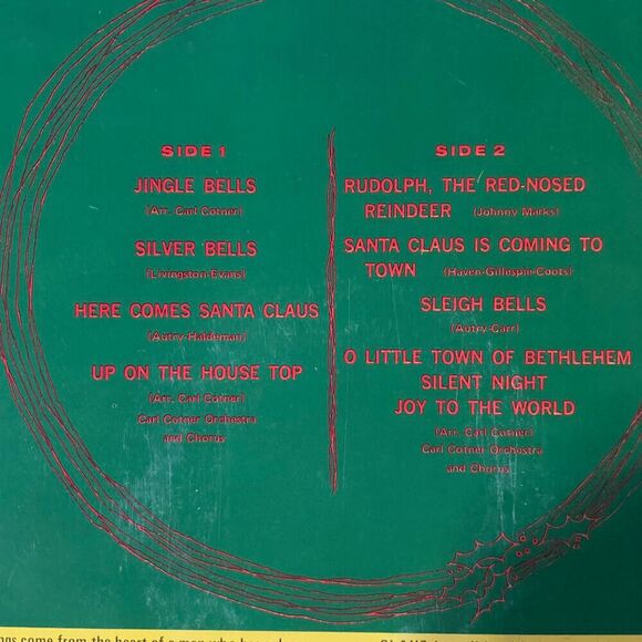 Gene Autry Christmastime Used Vinyl Record in Great Condition CHRISTMAS MUSIC - Picture 3 of 4